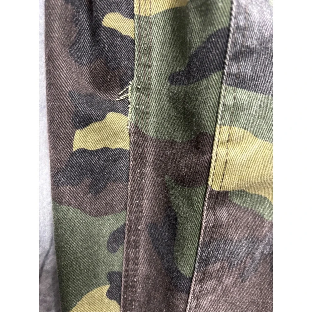 Liberty Men's Bibs Overalls Pants Camo Double Knee Made in USA‎ Denim Size 36x29